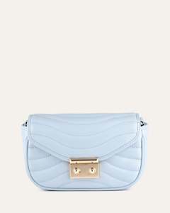 Maya Cross Body Sky Blue Leather