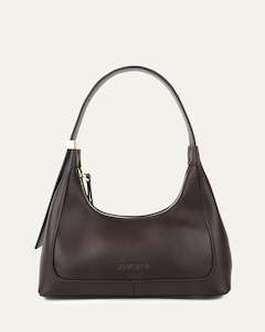 Isabel Shoulder Bag Espresso Leather