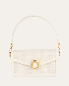 Rose Shoulder Bag Off White Tweed