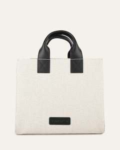 Andres Mini Tote Bag Black Leather