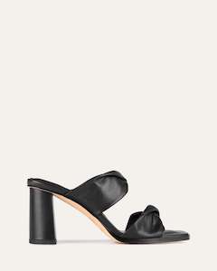 Caylie High Heel Sandals Black Leather