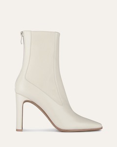 June High Ankle Boots Off White Leather