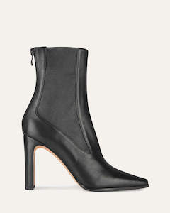 June High Ankle Boots Black Leather