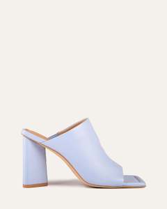 Danielle High Heel Sandals Ice Blue Leather