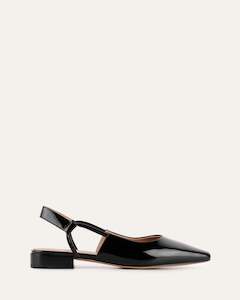 Larissa Dress Flats Black Patent