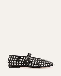 Autumn 24: GIGI CASUAL FLATS BLACK LEATHER