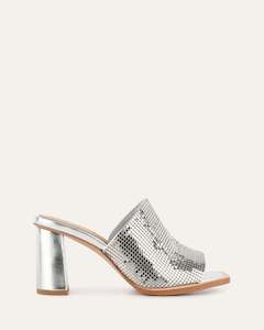 High Sandals: CUPID HIGH HEEL SANDALS SILVER