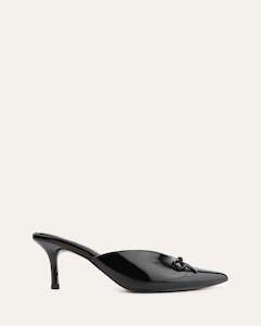 Mid Heels: BETSY MID HEELS BLACK CRINKLE PATENT