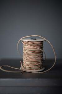 webbing: Recycled Cotton elastic 3mm Hikers Stripe - NZD $4.50 per mtr