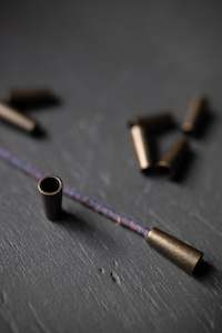 Gifts And Kits: Old Brass Cord Stop - $4.90 NZD