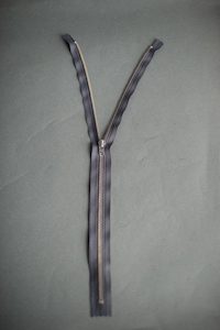 YKK Metal Zip 36cm/14" closed end. Grey - $7.50 NZD