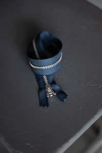 YKK Metal Zip 30cm/12" closed end. Navy NZD$7.00 each