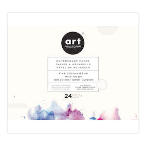 Art Philosophy Watercolor Paper Pad | 6X6 300gsm