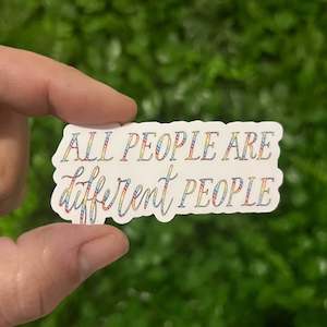 All People | Vinyl, Laminated Sticker