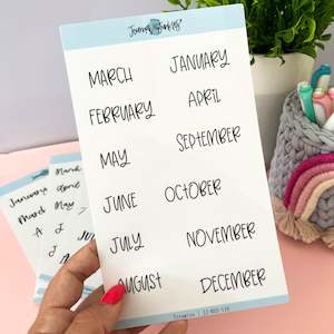 Monthly Planner Stickers | Tiramisu