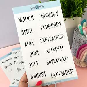 Monthly Planner Stickers | Sugaryum