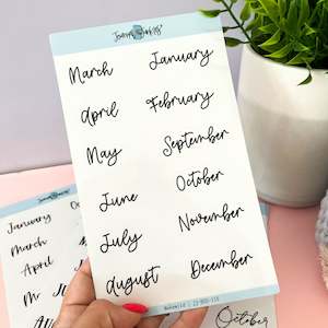 Internet only: Monthly Planner Stickers | Makewild