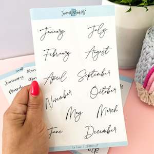 Internet only: Monthly Planner Stickers | La Luxe