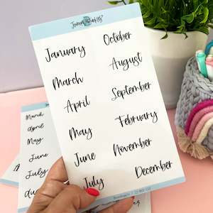 Internet only: Monthly Planner Stickers | Boondoggle