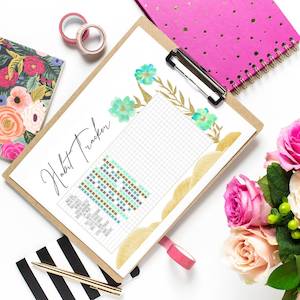 Fresh Starts Bullet Journal Printable | PDF Planner Download