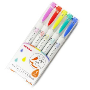 Zebra Mildliners Brush Pens | Orange