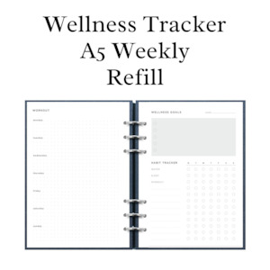 Filofax Loose Leaf Refill | A5 Wellness Tracker