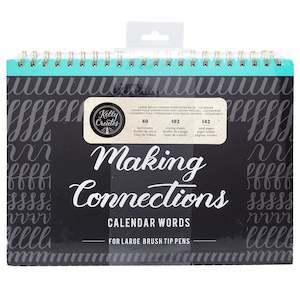 Brush Lettering for Planners | Calendar Words - Large Brush Kelly Creates Workbook