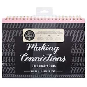 Brush Lettering for Planners | Calendar Words - Small Brush Kelly Creates Workbook