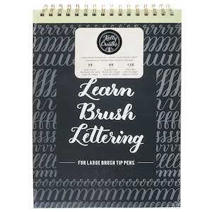 Learn Brush Lettering - Large Brush Kelly Creates Workbook