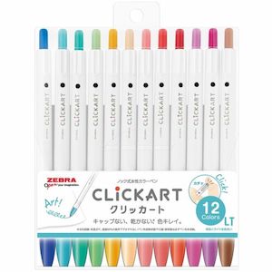 Zebra Sarasa Click Art Pens | Light Pack