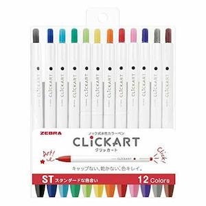 Zebra Sarasa Click Art Pens | Bright Pack