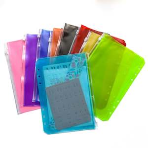 Internet only: SECONDS A5 Binder Zipper Envelopes | Perfect for Cash Stuffing and Document Storage!