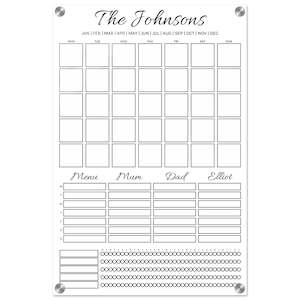 Customisable Family Wall Planner | Monthly Reusable