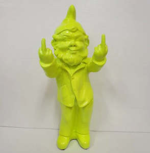 Cheeky Gnome Statue - Green  - Double F* You