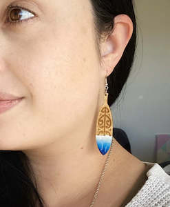 Earrings - Mako Design - Waka Hoe