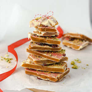 Gift: Toffee - White Chocolate, Pistachio & Cranberry Toffee| 200g Jar