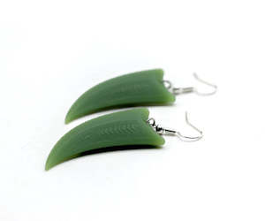 Earrings - Niho - Pounamu Resin