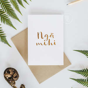 Gift: Greeting Card - Nga Mihi (Congratulations, Regards, Thank you)