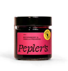 Peplers - Boysenberry & Vanilla Preserve