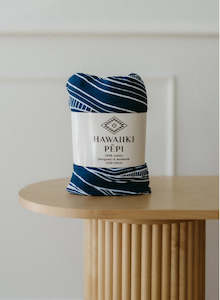 Gift: Pēpi Muslin Wrap - Blue - Hawaiiki Pēpi