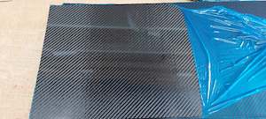 Carbon Sheet Twille Gloss 0.5x300x300mm