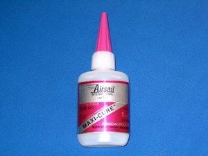 Glues & Dopes: AIRSAIL MAXI-CURE CYANO. EXTRA THICK 1oz