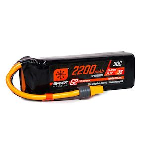 Batteries Chargers And Checkers: 2200mAh 3S 11.1V Smart G2 LiPo 30C; IC3 by Spektrum