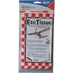 Covering Materials: DELUXE MATERIALS EZE TISSUE RED CHEQUER (3 sheets)