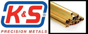 Metal Wire Tube Etc: K&S SQUARE BRASS TUBE 7/32"