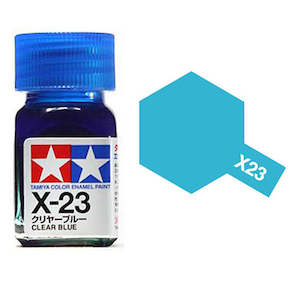 TAMIYA ENAMEL GLOSS CLEAR BLUE 10ml X-23