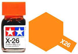 TAMIYA ENAMEL GLOSS CLEAR ORANGE 10ml X-26