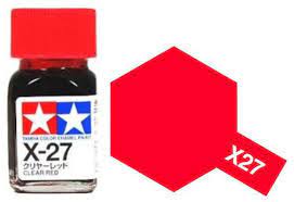 TAMIYA ENAMEL GLOSS CLEAR RED 10ml X-27