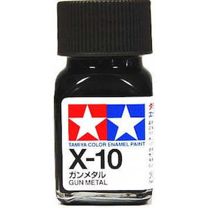 TAMIYA ENAMEL GLOSS GUN METAL 10ml X-10