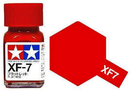 TAMIYA ENAMEL FLAT RED 10ml XF-7